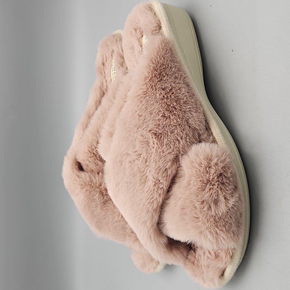 Cordani, fur slippers, blush Slip On Sandals Women 40 US 9